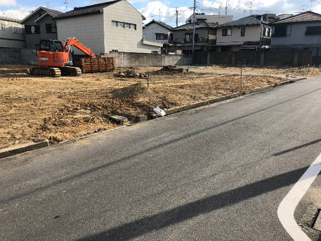 エムズコート上野芝（堺市西区上野芝向ヶ丘町５丁）全７区画！新築一戸建て　●フラットな敷地です！前面道路も広々です！