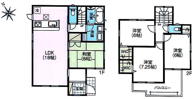 　間取り図　6号地