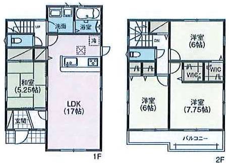 　間取り図　１号地